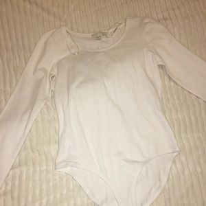 White long sleeve body suit